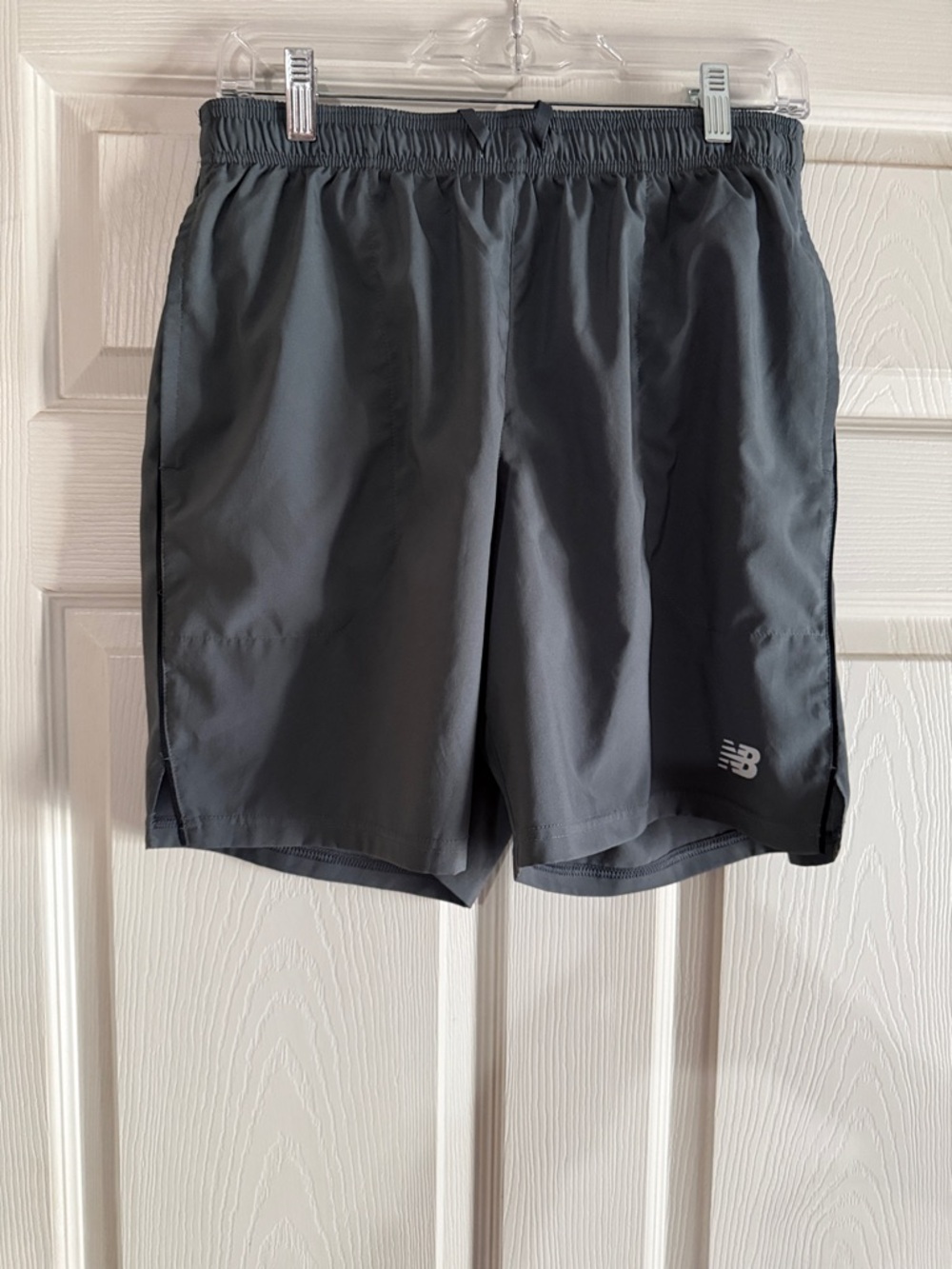 New Balance Men's Dark Gray Athletic Running Shorts